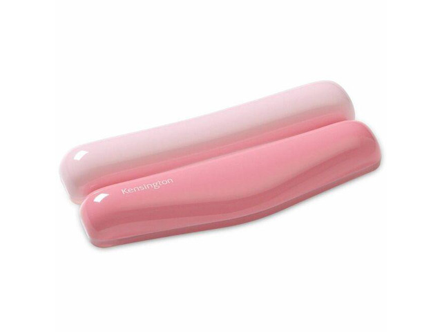 Kensington Duo Gel Wrist Rest - 0.76' Height x 6.69' Width x 3.09' Depth - Pink - Polyurethane - K62826WW