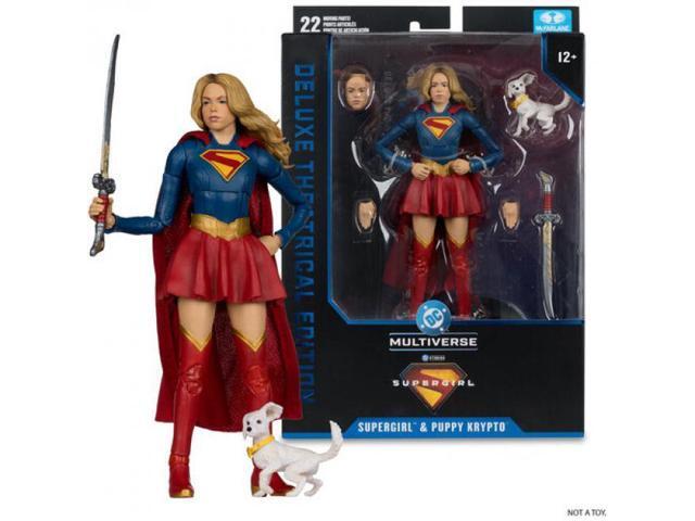 McFarlane Toys DC Multiverse Supergirl Movie Supergirl and Puppy Krypto 7in Action Figure Deluxe Theatrical Edition - 17832