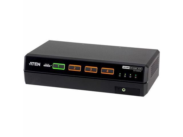 ATEN CS1144DPH4 KVM Switchbox - 4 Computer(s) - 5K - 5120 x 2880 - 50 Hz, 60 Hz - 6 x USB - 10 x HDMI - 10 x DisplayPort