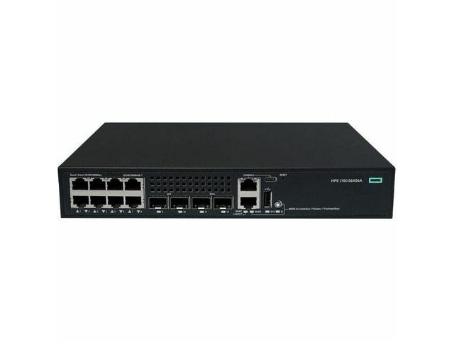 HPE CW 2150 8p 10M/100M/1G 2p SFP 1G 2p SFP+ 1G/10G Switch - 8 Ports - Manageable - 10 Gigabit Ethernet - 10GBase-X - 3 Layer Supported - 2 SFP...