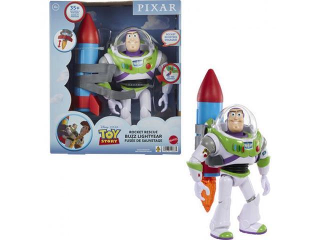 Mattel Pixar Toy Story Buzz Lightyear 10-in Action Figure Toy with Rocket & Sounds - HTR73