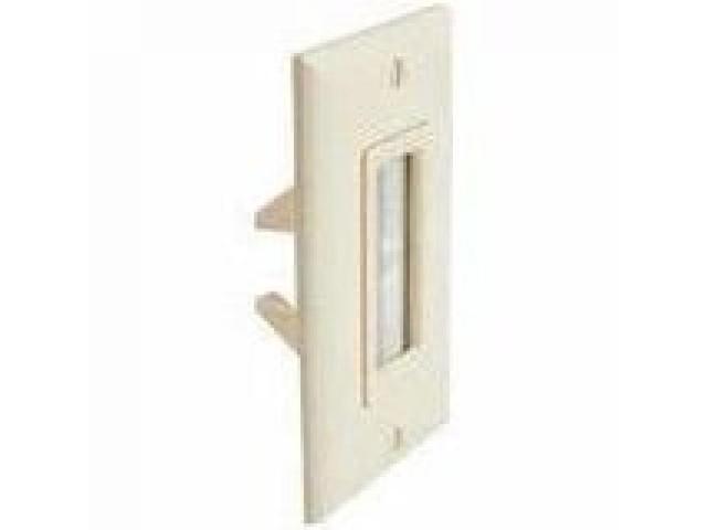 Sanus Cable Access Wall Plate - 1-gang - Wall Mount - Almond