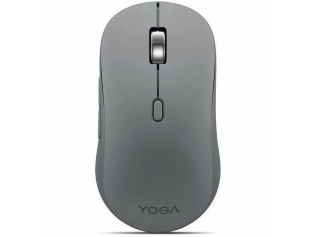 Lenovo Yoga Bluetooth Silent Mouse (Luna Grey, NA) - PC - Full-size Mouse - Optical - Wireless - Bluetooth - Luna Gray - 4000 dpi - Scroll Wheel -.