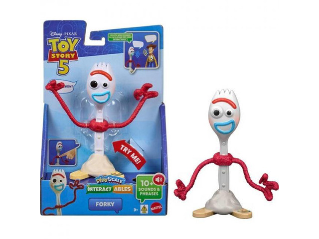 Mattel Pixar Toy Story 5: 7' Forky Figure, Interactables PlayScale - JKV29