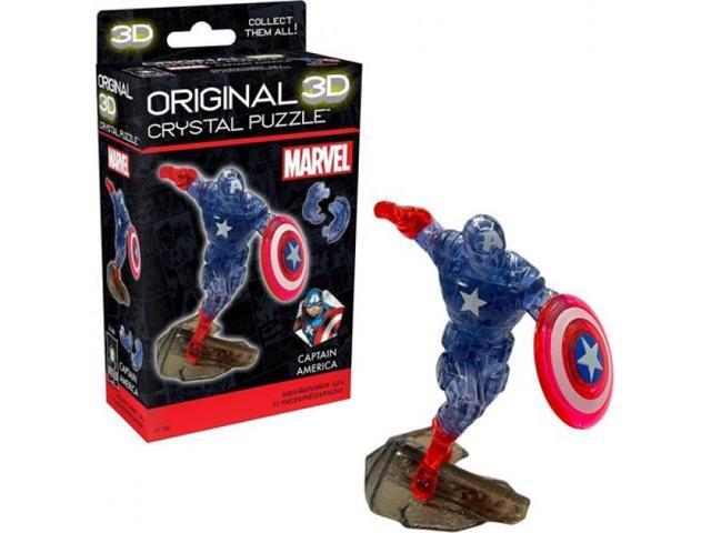 University Games BEPUZZLED - Marvel - Captain America 3D Crystal puzzle - 31186