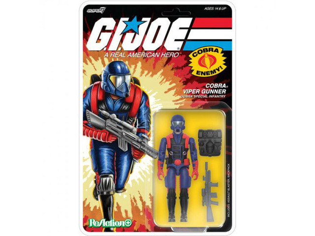 Super7 G. I. Joe - ReAction+ Wv9 - Cobra Viper Gunner - OR-GIJO-13263
