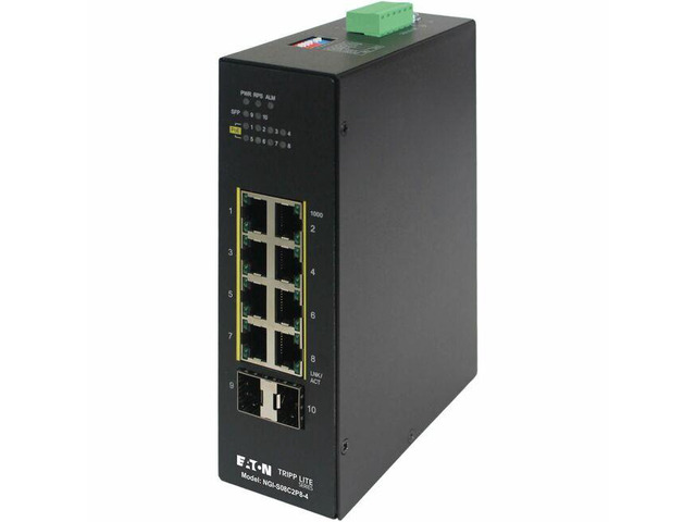 Tripp Lite series NGI-S08C2P8-4 Ethernet Switch - 8 Ports - Manageable - Gigabit Ethernet, Fast Ethernet, Ethernet - 1000Base-T, 1000Base-SX/LX,...