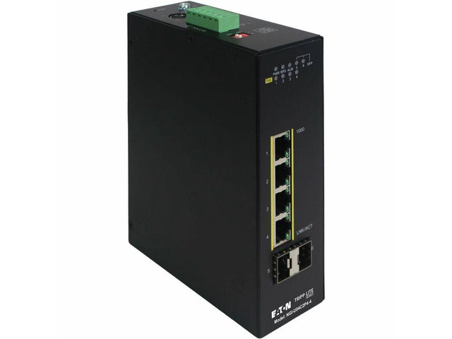 Tripp Lite series NGI-U04C2P4-4 Ethernet Switch - 4 Ports - Gigabit Ethernet, Fast Ethernet, Ethernet - 1000Base-T, 1000Base-SX/LX, 10Base-T,...