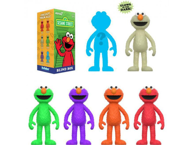 Super7 - Sesame Street - Reaction Blind Box Wv4 - Elmo 12pc Flat - BB-SEST-11533