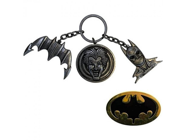Factory Entertainment - Batman 1989 - CHS Keychain And Pin Set