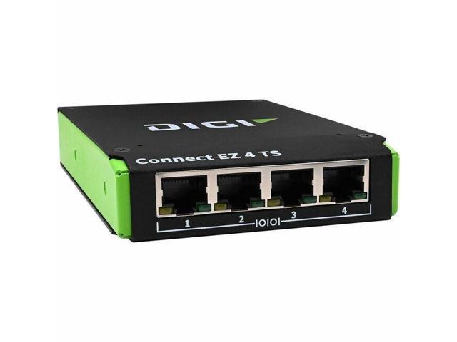 Digi Connect EZ 4 TS - 4-port RS-232/22/485 Software-selectable Serial Device Server - 256 MB - Twisted Pair - 1 x Network (RJ-45) - 4 x Serial...