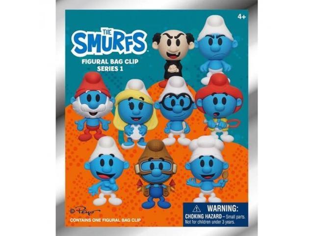 Smurfs 3D Foam Bag Clip - Series 1