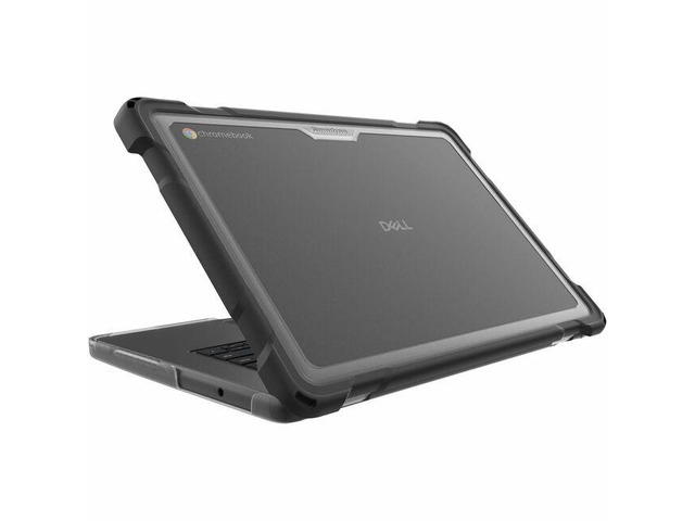 Gumdrop SlimTech Chromebook Case - For Dell Chromebook - Textured Grip - Transparent - Bump Resistant, Drop Resistant, Scratch Resistant, Scuff...