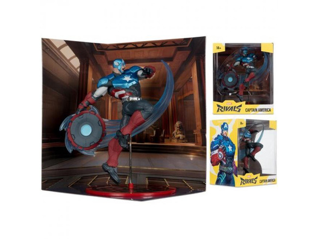 McFarlane Toys - Marvel Rivals - Captain America 1:10th Scale Collectible Statue - 14878