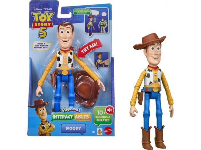 Pixar Toy Story 5: 7'' Woody Figure, Interactables PlayScale
