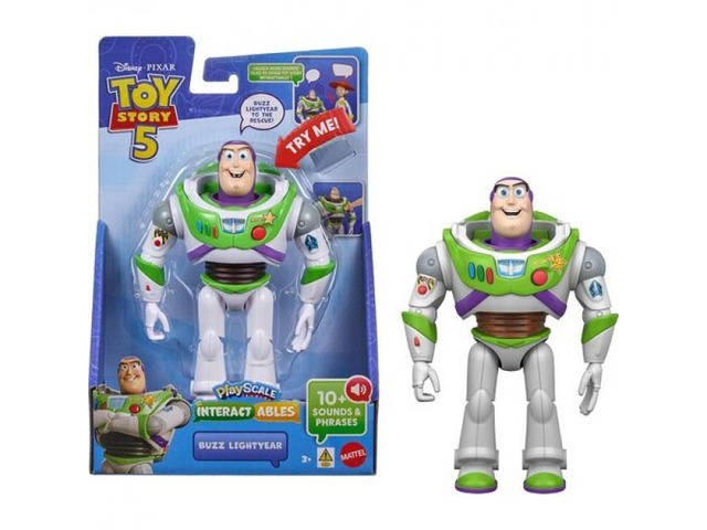 Pixar Toy Story 5: 7'' Buzz Lightyear Figure, Interactables PlayScale