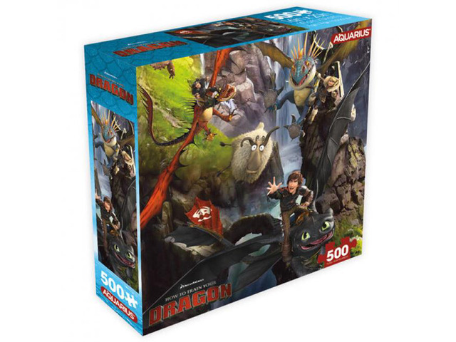 How to Train Your Dragon 500 Piece Jigsaw Puzzle (8x8 Box)