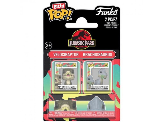 Funko Bitty POP! Jurassic Park 2-Pack - Raptor & Brachiosaurus - 94199