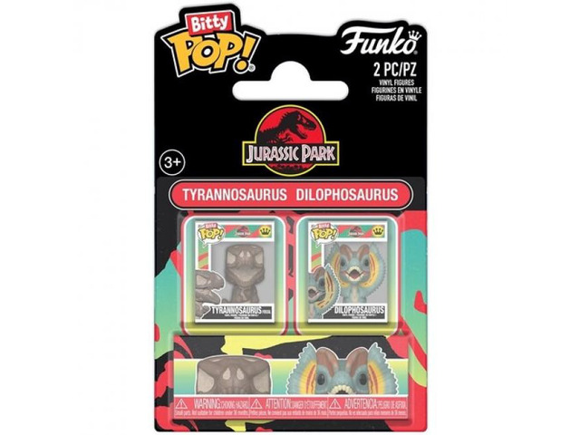 Funko Bitty POP!: Jurassic Park 2-Pack - T-Rex & Dilo - 94198