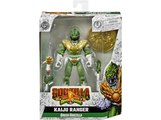 Playmates Toys Godzilla x Power Rangers - Kaiju Ranger: Green Godzilla 5' Action Figure - 67933
