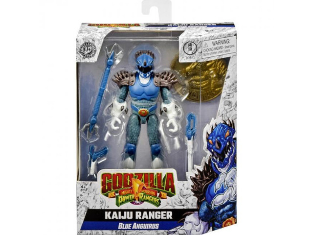 Playmates Toys Godzilla x Power Rangers - Kaiju Ranger: Blue Anguirus 5' Action Figure - 67932