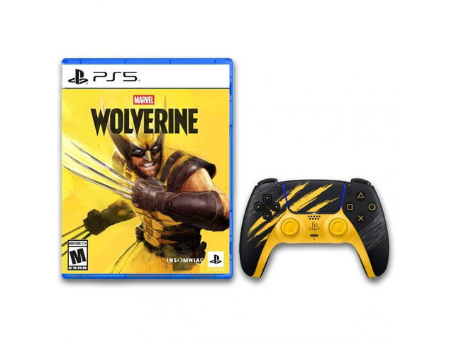 Marvel Wolverine PlayStation 5 + PlayStation 5 DualSense Wireless Controller Wolverine Limited Edition