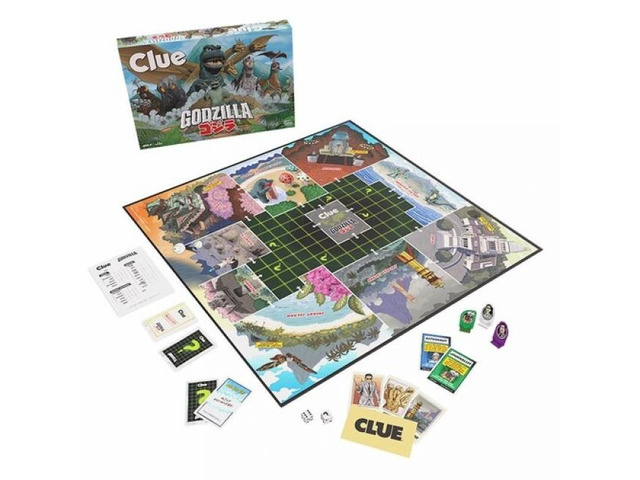CLUE GODZILLA BOARD GAME