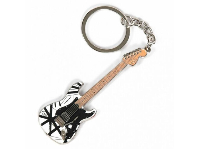 EVH - Eddie Van Halen - Black & White 78 Guitar Keychain