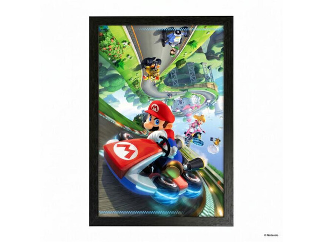 Super Mario - Mario Kart 8 - 11x17 Framed Gel Coat
