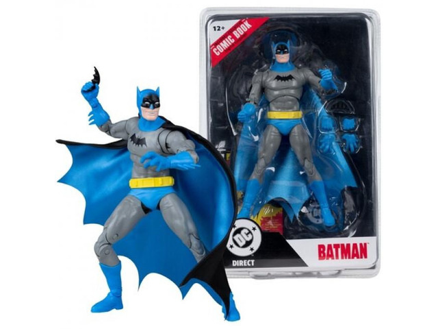 DC DIRECT 7IN FIGURE WITH COMIC BATMAN 1 FIG