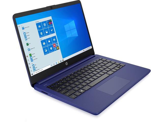 HP 14 Series 14' Laptop - Intel Celeron N4020 - 4GB RAM - 64GB eMMC - Windows 10 Home in S mode - Indigo Blue 14-dq0010nr (47X74UA#ABA)