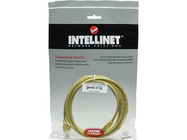 Intellinet Network Cable, Cat5e, UTP, RJ45 Male / RJ45 Male, 15.0 m (50 ft.), Yellow