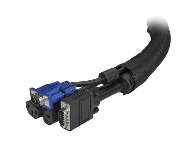 StarTech WKSTNCM Cable Management Sleeve - 2m - Cable Management Tube - Cord Hider - Cable Organizer - Cord Management - Cable Hider