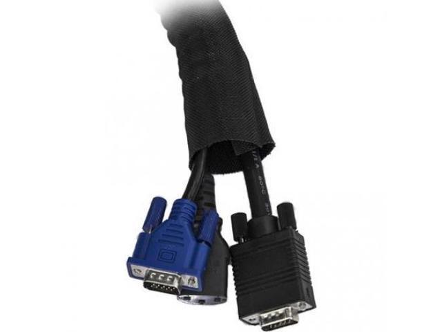 StarTech WKSTNCM Cable Management Sleeve - 2m - Cable Management Tube - Cord Hider - Cable Organizer - Cord Management - Cable Hider
