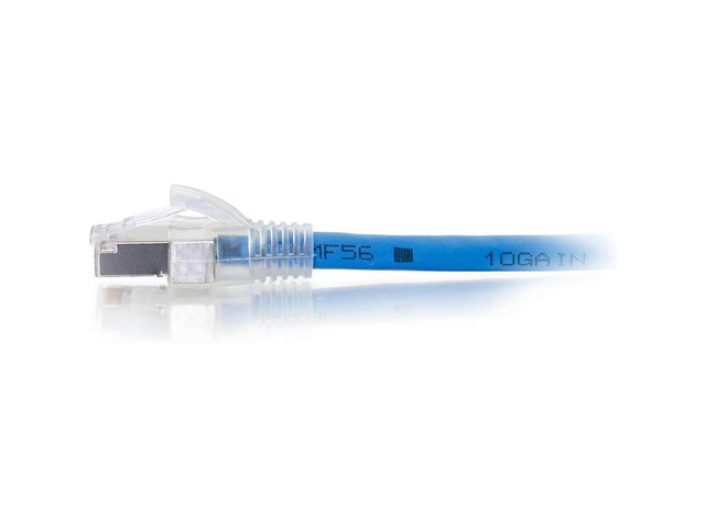 C2G 43172 HDBaseT Certified Cat6a Cable with Discontinuous Shielding, Plenum CMP-Rated, Blue (50 Feet, 15.24 Meters)