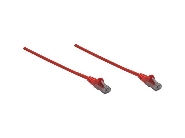 Intellinet Network Cable, Cat6, UTP, RJ45 Male / RJ45 Male, 5.0 m (14 ft.), Red