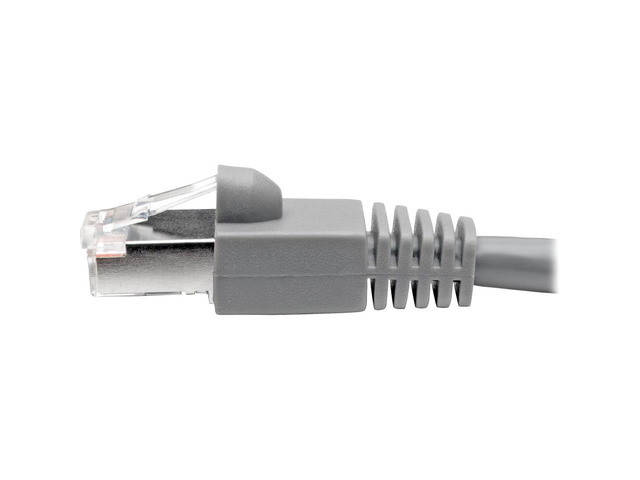 Tripp Lite N262-010-GY Cat6A 10G-Certified Snagless Shielded Stp Network Patch Cable (Rj45 M/M), Poe, Gray, 10 Ft. - Patch Cable (Dte) - Rj-45 (M)...