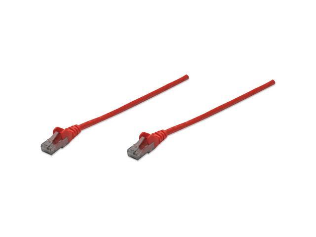 Intellinet Network Cable, Cat6, UTP, RJ45 Male / RJ45 Male, 5.0 m (14 ft.), Red