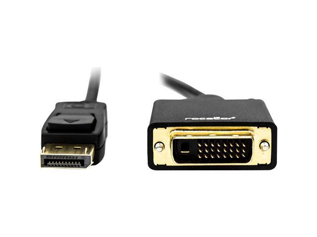Rocstor Y10C155-B1 6Ft Displayport To Dvi-D Cable Supports 4Kx2K 30Hz M/M