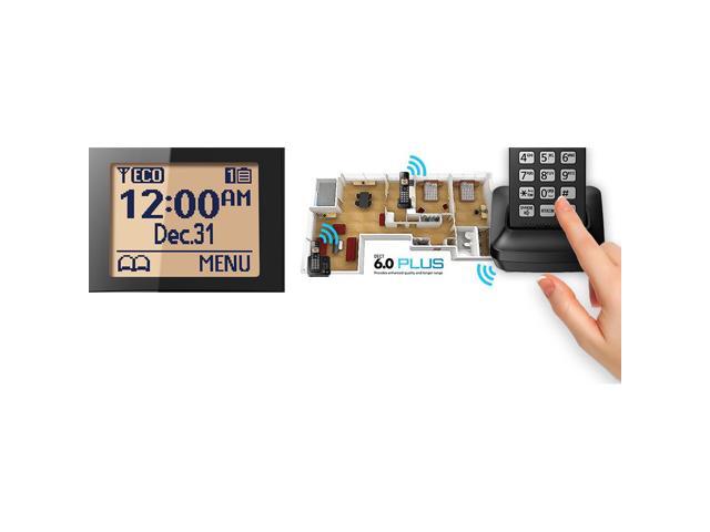 PANASONIC KX-TGC362B DECT 6.0, 2 HANDSETS, CID, ITAD