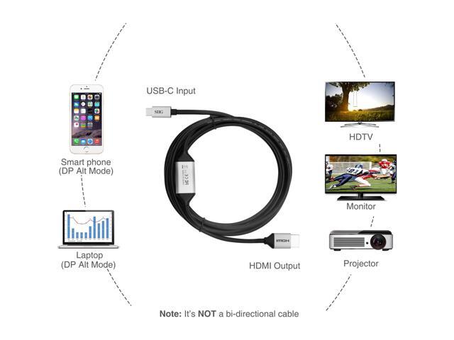 SIIG CB-TC0511-S1 USB-C to HDMI 4K 60Hz Active Cable 5M Brown Box