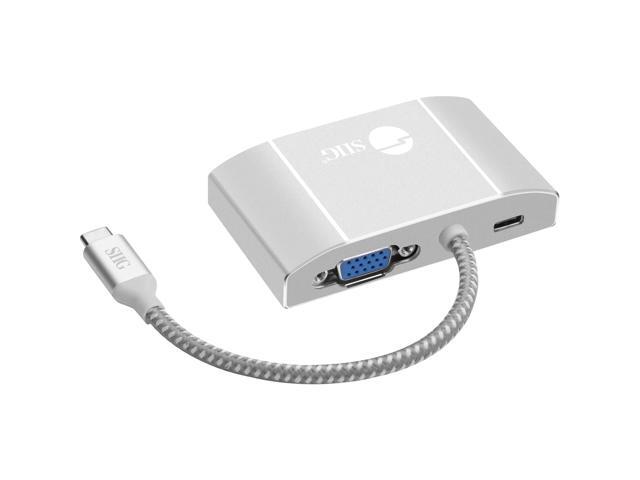USB-C TO 3-IN-1 MULTIPORT VIDEO ADAPTER WITH PD CHARGING - DVI/HDMI/VGA