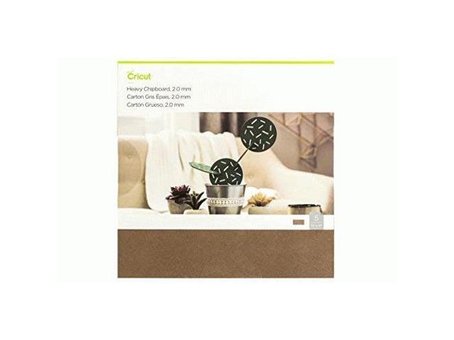 Cricut Heavy Chipboard Brown 5 chipboards (2.0mm) 11'x11' 2004854