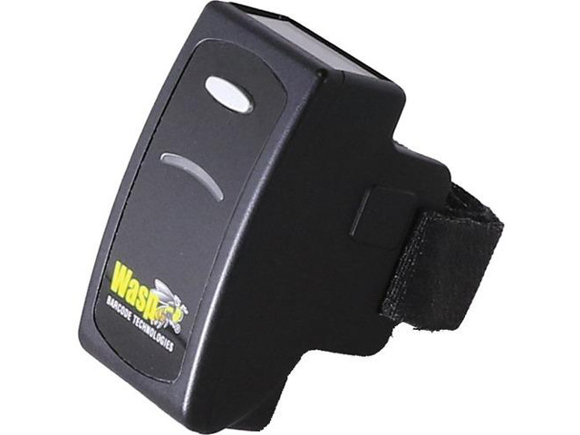 Wasp 633809004018 WRS100SBR Wearable 1D Ring Barcode Scanner, Bluetooth 4.1 - Black