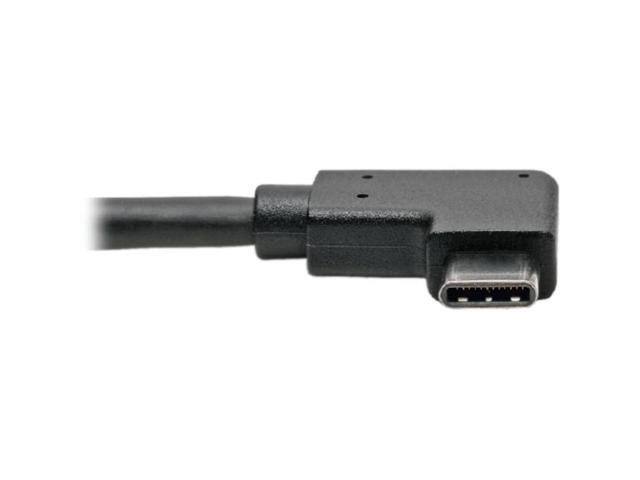 Tripp Lite USB C to USB-A Cable Right Angle 3.1 5 Gbps USB Type C M/F 6in