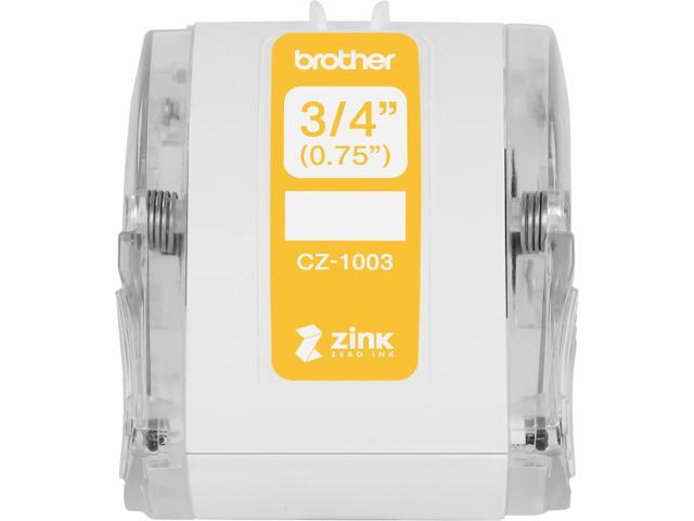 Brother Genuine CZ-1003 continuous length ??' (0.75') 19 mm wide x 16.4 ft. (5 m) long label roll featuring Zero Ink technology - 3/4' Width x 16...