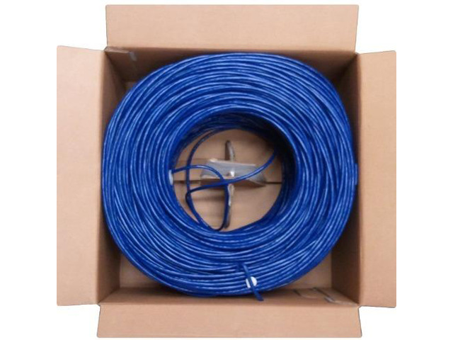 4xem 4XCAT61000BL 1000Ft Cat6 Blue 24Awg Network Utp Solid Cable 350Mhz Life Warr