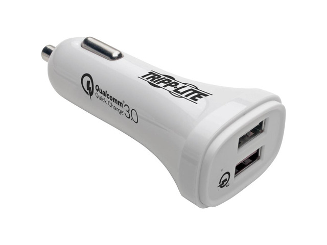 Tripp Lite U280-C02-S-QC3U USB Car Charger, Quick Charge - Dual USB-A 3.0, UL 2089 Certified