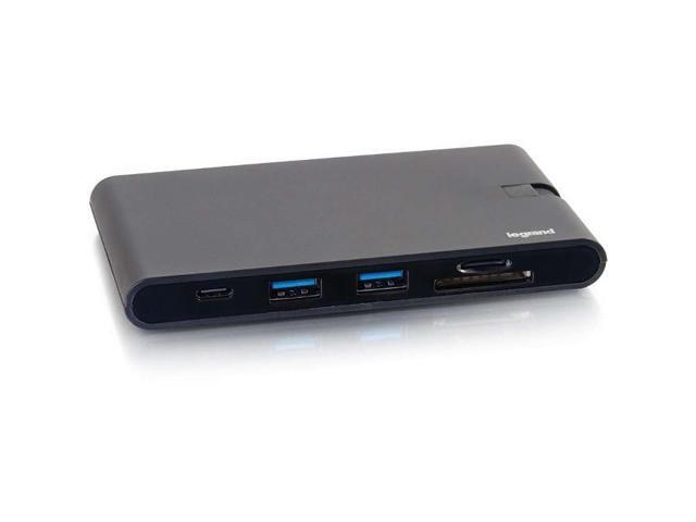 C2G USB C Docking Station with 4K HDMI, USB, Ethernet, VGA, and SD Card Reader - Power Delivery up to 100W - docking station - USB-C - VGA, HDMI - 1GbE - image 2