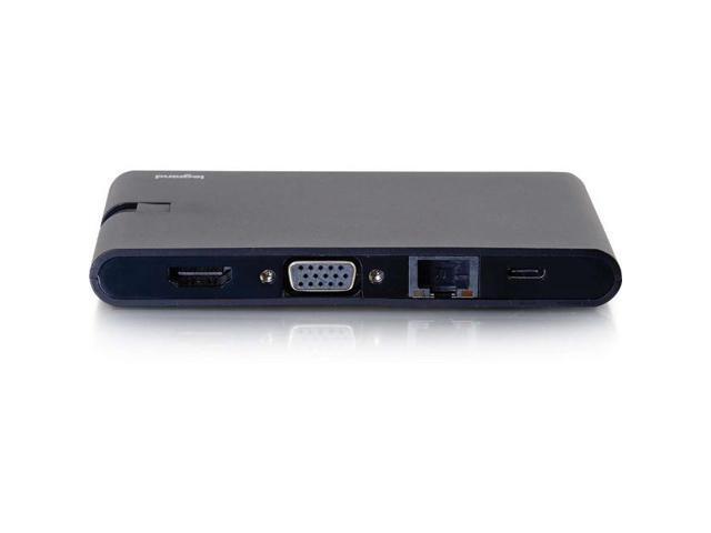 C2G USB C Docking Station with 4K HDMI, USB, Ethernet, VGA, and SD Card Reader - Power Delivery up to 100W - docking station - USB-C - VGA, HDMI - 1GbE - image 3